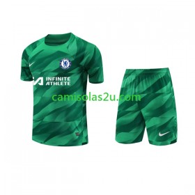 Camisolas de futebol Chelsea Guarda Redes Criança Equipamento 3ª 2023/24 Manga Curta